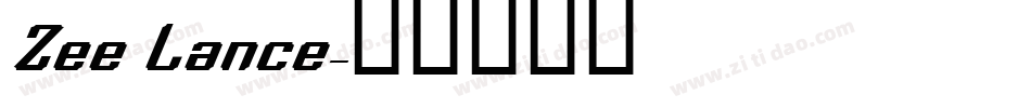 Zee Lance字体转换